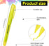 Thenshop 200 Pcs Yellow Highlighters Bulk, Pocket Style Gel Highlighter for Bible, No Bleed Thin Highlighters for Adults