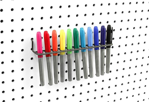 Spectrum Diversified Industrial Gray Pegboard Tool Holder - 1.75" L x 9.25" W