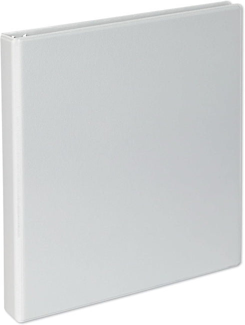 Universal 20742PK Slant-Ring Economy View Binder, 1" Capacity, White, Pack of 4