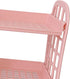 Glomora 2 Layer Desktop Shelf, Foldable Double Stacking Storage Rack with Side Guardrail, Cosmetic Stationery Organizer
