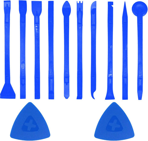 12 Pieces Carbon Fiber Plastic Scraper, Multi-Purpose Non-Scratch Pen-Shaped Cleaning Tool for Small Spaces
