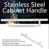 Cabinet Pulls, 201 Hollow Stainless Steel Modern Kitchen Door T Bar Handle for Cupboards Closet Drawer Furniture