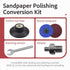 neryera 49-36-0800 2438-20 set 2438-20 2" M9 Polisher Sander For Polisher Sander Parts with Quick Change Disc Pad Wool