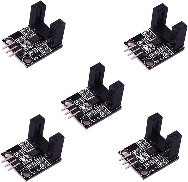 HiLetgo 5pcs LM393 Correlation Photoelectric Sensor Opposite-type Infrared Count Sensor