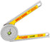 Miter Saw Protractor Angle Ruler, 360 Degree Measure Tool with High Accuracy Bubble Level for Carpenters
