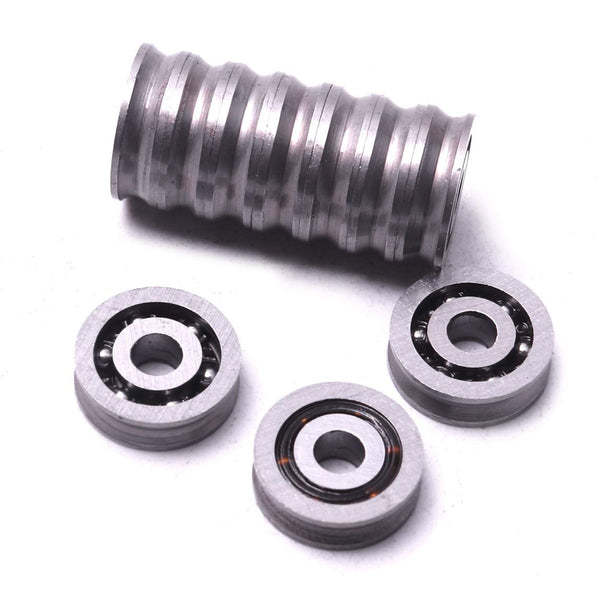 Atoplee V Groove Ball Bearings - 10pcs 3x10x3mm HCS 603VV Deep Pulley Wheels Roller Bearing