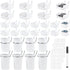 64 Pieces Pegboard Bins with Hooks and Loops, Pegboard Cups Assortment Organizer for Tools Storage Office Garage