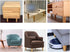 KDDEON Accessories,Set 4 (6cm/2.4in) Solid Wood Rubber Wood Furniture Legs,DIY Replacement Sofa Legs,Tapered Coffee