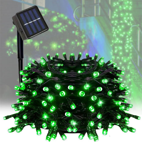 Taoushuleng Solar String Lights Outdoor, Blackish Green Wire, 40ft 100 LED with 8
