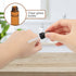 15Pcs Amber Glass Dropping Bottles (1ml, 2ml, 3ml, 5ml) - Mini Essential Oil Dropper Bottles with Black Cap