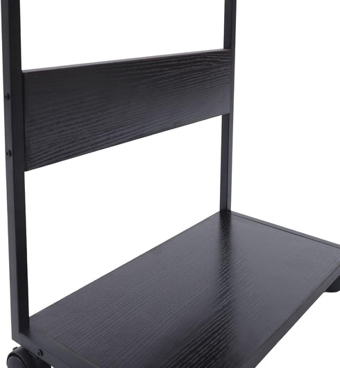 Ageanbri 2-Tier 20kg/44lbs Computer Carts & Machine Stands Rolling Computer Stand Each Layer Max Load-Bearing PC Stand