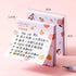 Cute Sticky Notes 4Pack (320 sheets), Kawaii 3.1x3.1in Self-Stick Note Pads with Unique Fruit Patterns