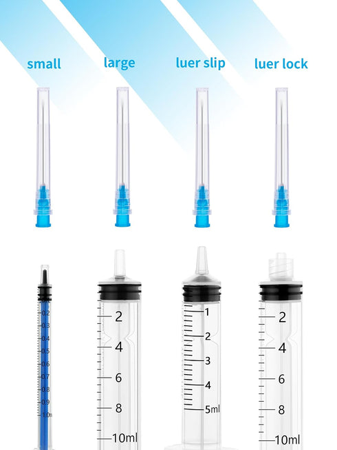 100Pack 23 1.5 Inch Gauge Disposable Luer Lock Accessories, Individually Wrapped