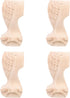 HAMPPLIES Wooden Sofa Legs Table Replacement Legs Rubber Wood for Tv Cabinet Bedside