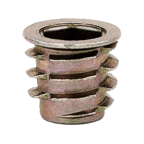 E-Z LOK Threaded Insert for Soft Wood, Zinc Hex-Flanged, Pack of 50