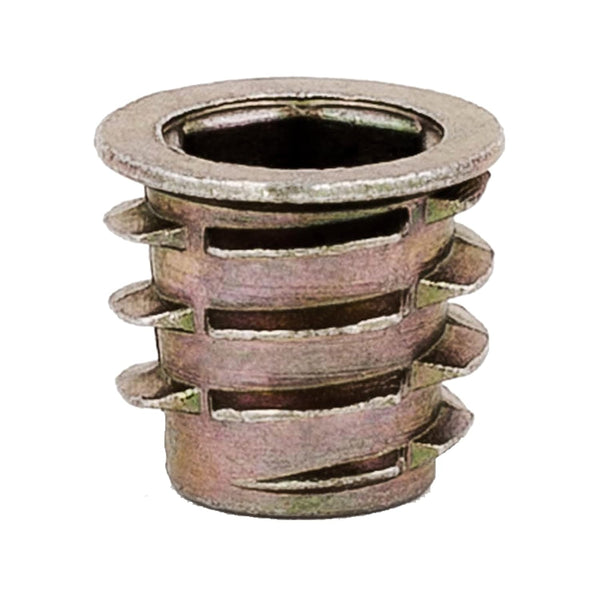 E-Z LOK Threaded Insert for Soft Wood, Zinc Hex-Flanged, Pack of 50