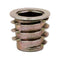 E-Z LOK Threaded Insert for Soft Wood, Zinc Hex-Flanged, Pack of 50