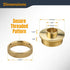 5/8", 2PK (71166-P2) POWERTEC Router Guide Bushing Solid Brass Short Shank Precision Router Bushings Template Guide