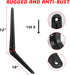 20 Pack 12 Inch Heavy Duty Black Iron Metal Floating Shelves Bracket, L Corner Brace Support, J Metal Joint Angle