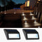 Solar Lights Outdoor, 2 Pack Waterproof Solar Powered Deck Step Lights for Patio Garden Backyard Driveway Pathway