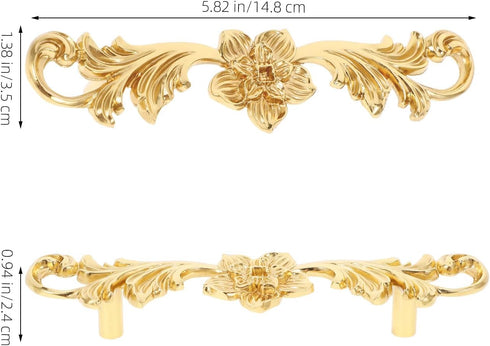 148mm Abaodam Brass Cabinet Handle Double Hole Metal Pulls for Dresser Drawer Kitchen Cupboard Door Knobs Hardware