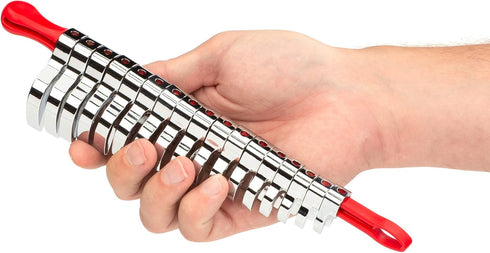 TEKTON 3/8 Inch Drive x 10 Inch Crowfoot Wrench Organizer Key (Red) | ORG24210