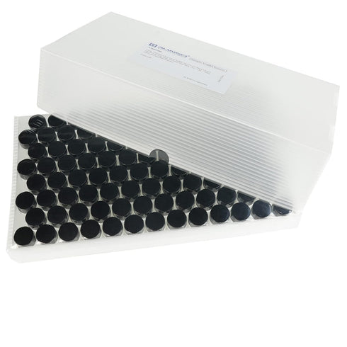 ALWSCI Sample Vials, 19 mm x 65 mm, 3 dram Clear Borosilicate Vials, Pack of 100 with Screw Caps