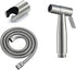 IIUUAYUVI HandheldSprayer Quality Stainless Steel Supercharge Cloth Diaper Sprayer Set BrushedSprayer with Stainless