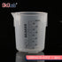 3 Pcs Plastic Beaker Set, 1000ml (33.8oz) Black Graduated Beakers with Dump Spout for Mixing and Measuring