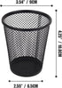 YY YEARCHY Pen Pencil Holder for Desk, Mesh Organizer Cup Holders for Home Office Makeup Brush (Black, Medium 12 Pack)