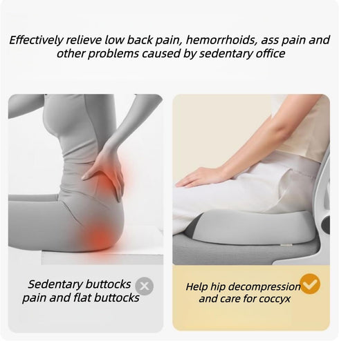 Xiamenzcx Ergonomic Office Chair Cushion and car Memory Foam Coccyx Cushion are Used to Relieve Coccyx and Sciatica