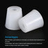 MECCANIXITY Silicone Rubber Tapered Plug, 22mm to 29mm with Hole for Laboratory Use, 2 Pieces