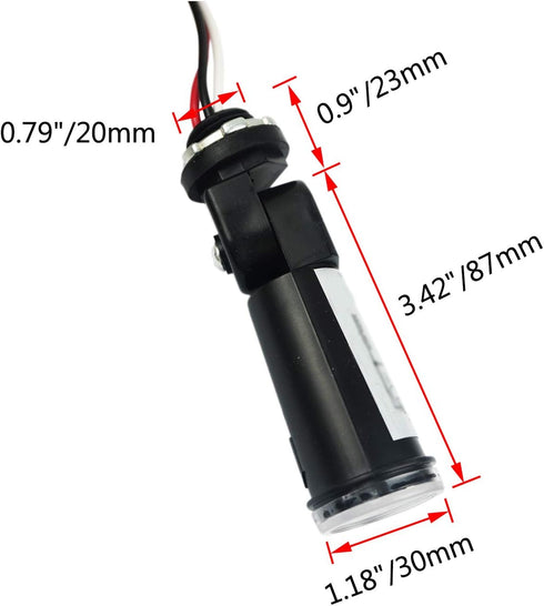 AC 120V Outdoor Sensor Photoelectric Switch, Dusk to Dawn Photocell Switch, Hard-Wired Post Eye Light Control with Photocell Light Sensor and Swivel Mount, Mini Auto Switch - for Ourdoor by Proshopping