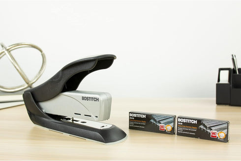 Bostitch Office inHANCE Heavy Duty Stapler - 65-Sheet Capacity, Black/Silver