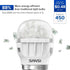 SANSI LED Refrigerator Light Bulb, 45W Equivalent, 5000K Daylight White, 450 Lumen, E26, Waterproof, 4-Pack