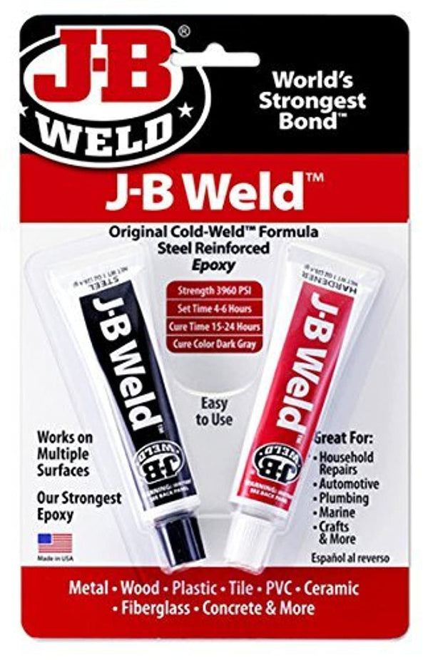 J-B Weld 8265S Cold Weld Epoxy with Hardener, 2 oz (1) - Steel Reinforced