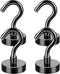 MIKEDE Magnetic Hooks, 25Lbs+ Heavy Duty Earth Magnets with Hook for Refrigerator, Strong Neodymium Magnetic Hooks for