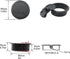 4pcs Black Desk Grommet Cable Cord Organizer, Adjustable 2 Inch Hole Cover for Office PC Desk