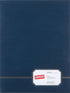 Oxford Monogram Executive Twin Pocket Folders, Letter Size, Blue with Gold Foil Trim, 4 Pack (04162)