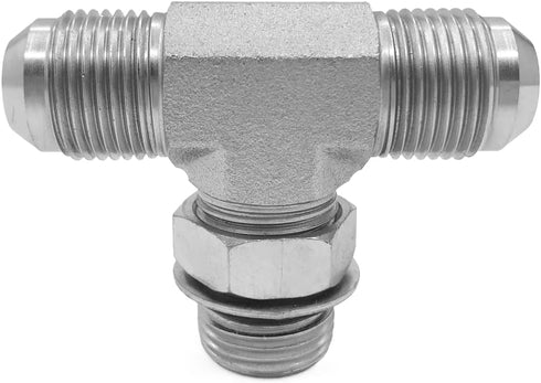 (2-PACK) 6803-06-06-06-NWO Hydraulic Adapter Fitting, 9/16"-18UNF Male JIC 37°