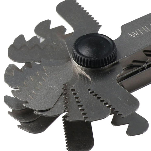 Stainless Steel Metric & Imperial Screw Gauge, Thread Pitch Gauge for Industrial Measurement, Multi-Purpose Tool