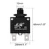 uxcell 2Pcs Thermal Overload Protector, AC 125/250V 3A Push Button Reset Circuit Breaker