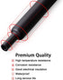 MILAPEAK 1 Inch Dual Wall Adhesive Heat Shrink Tubing, 4 Feet, Black, Large Glue Lined Marine Cable Sleeve