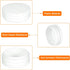 1-3/4(45mm) 4 uxcell Round Plastic Plug, Pcs White Pipe Tubing End Cap Plastic Plug Cap Insert Glide Insert for Metal