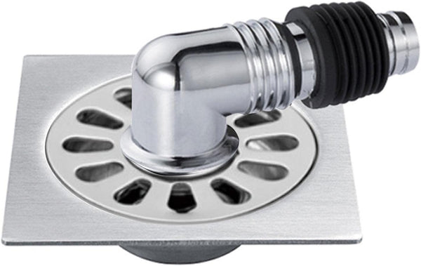 Floor Drain Cover for Washing Machine, Garage Shower Drain Cover with Pipe Connector for Kitchen and Bathroom