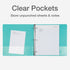 Cardinal 3 Ring Binders, 1.5 Inch Round Rings, Holds 350 Sheets, ClearVue Presentation View, 4 Pack