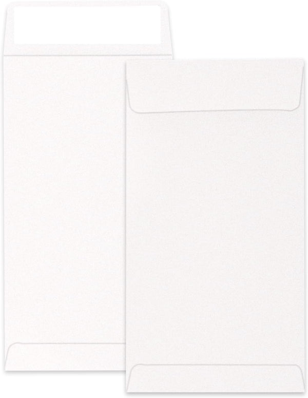 Cash Envelopes 100 Packs, 3.5x6.5 Inches, White Coin Envelopes for Budgets, Checks, Coins, Jewelry, Small Items
