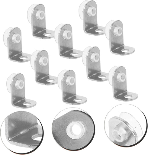 DOITOOL Stainless Steel Corner Braces Heavy-Duty Right Angle Brackets for Furniture Shelving for Secure Installation