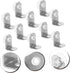 DOITOOL Stainless Steel Corner Braces Heavy-Duty Right Angle Brackets for Furniture Shelving for Secure Installation