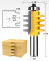 1/2-Inch Set 3 Pack Set, Shank Tongue and Groove Router Bits & Reversible Finger Joint Router Bit, Router Bit